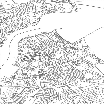 ROAD MAP OF SOUTH SHIELDS, UNITED KINGDOM BY MAPBAKES