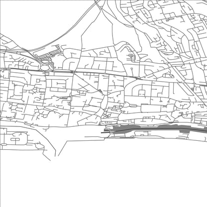 ROAD MAP OF SOUTHWICK, UNITED KINGDOM BY MAPBAKES