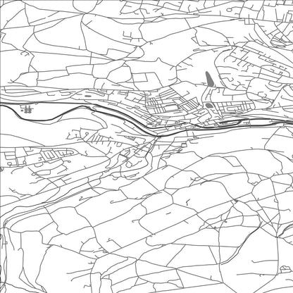 ROAD MAP OF SOWERBY BRIDGE, UNITED KINGDOM BY MAPBAKES