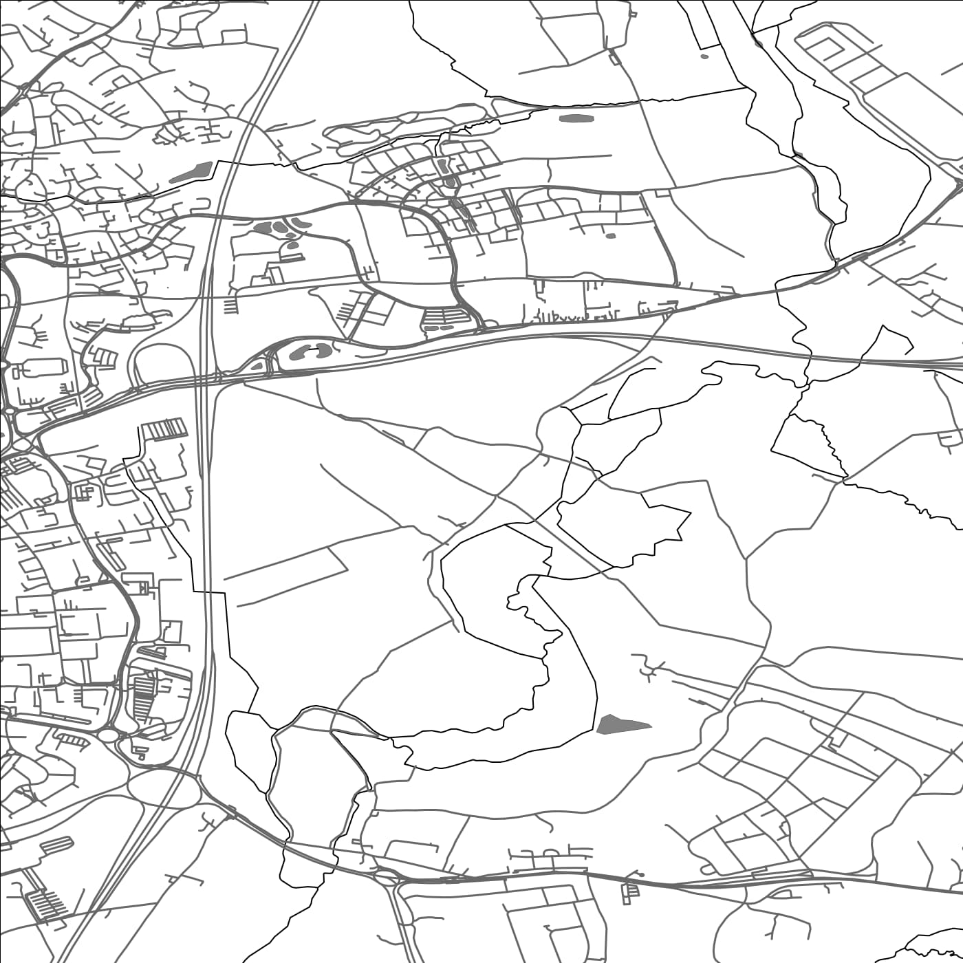 ROAD MAP OF SOWTON, UNITED KINGDOM BY MAPBAKES