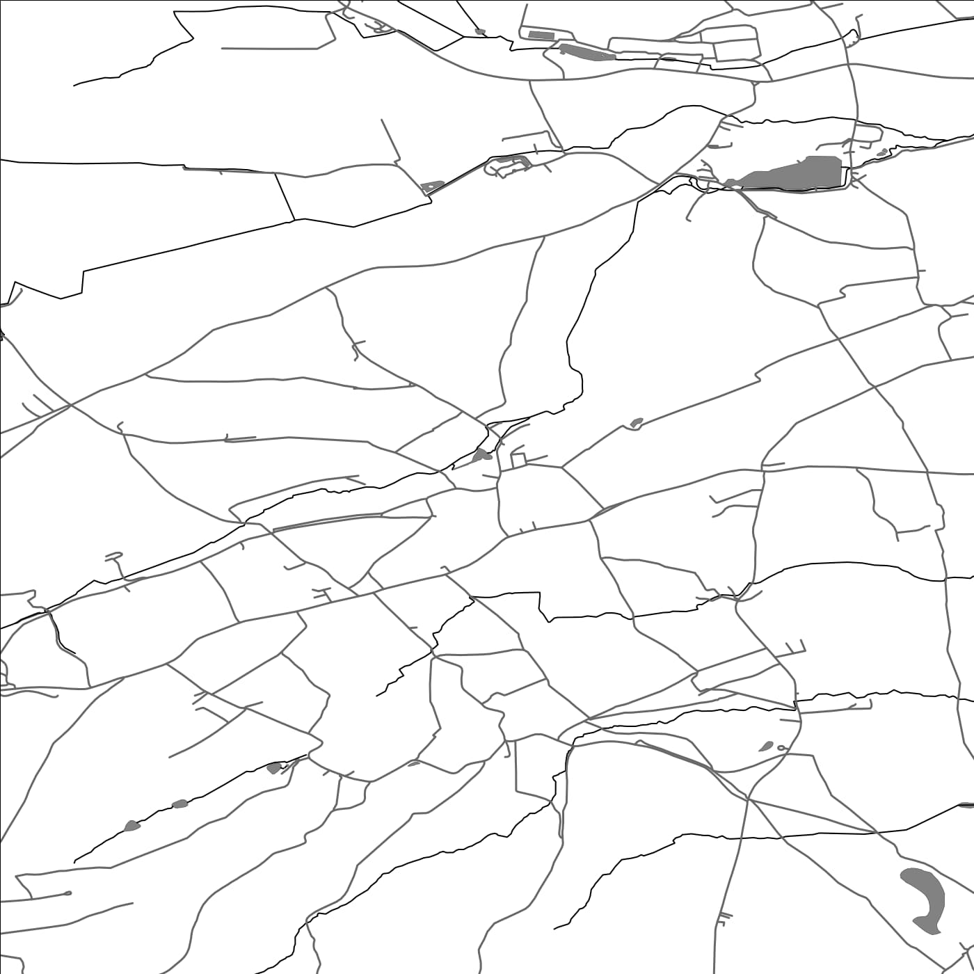 ROAD MAP OF SPAXTON, UNITED KINGDOM BY MAPBAKES