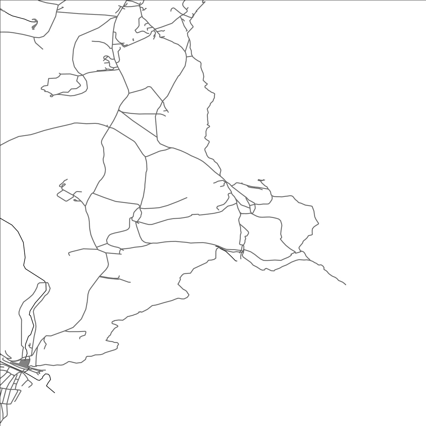 ROAD MAP OF ST AUSTELL BAY, UNITED KINGDOM BY MAPBAKES