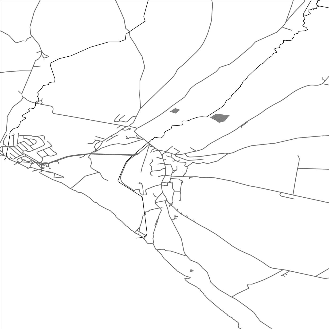 ROAD MAP OF ST BEES, UNITED KINGDOM BY MAPBAKES