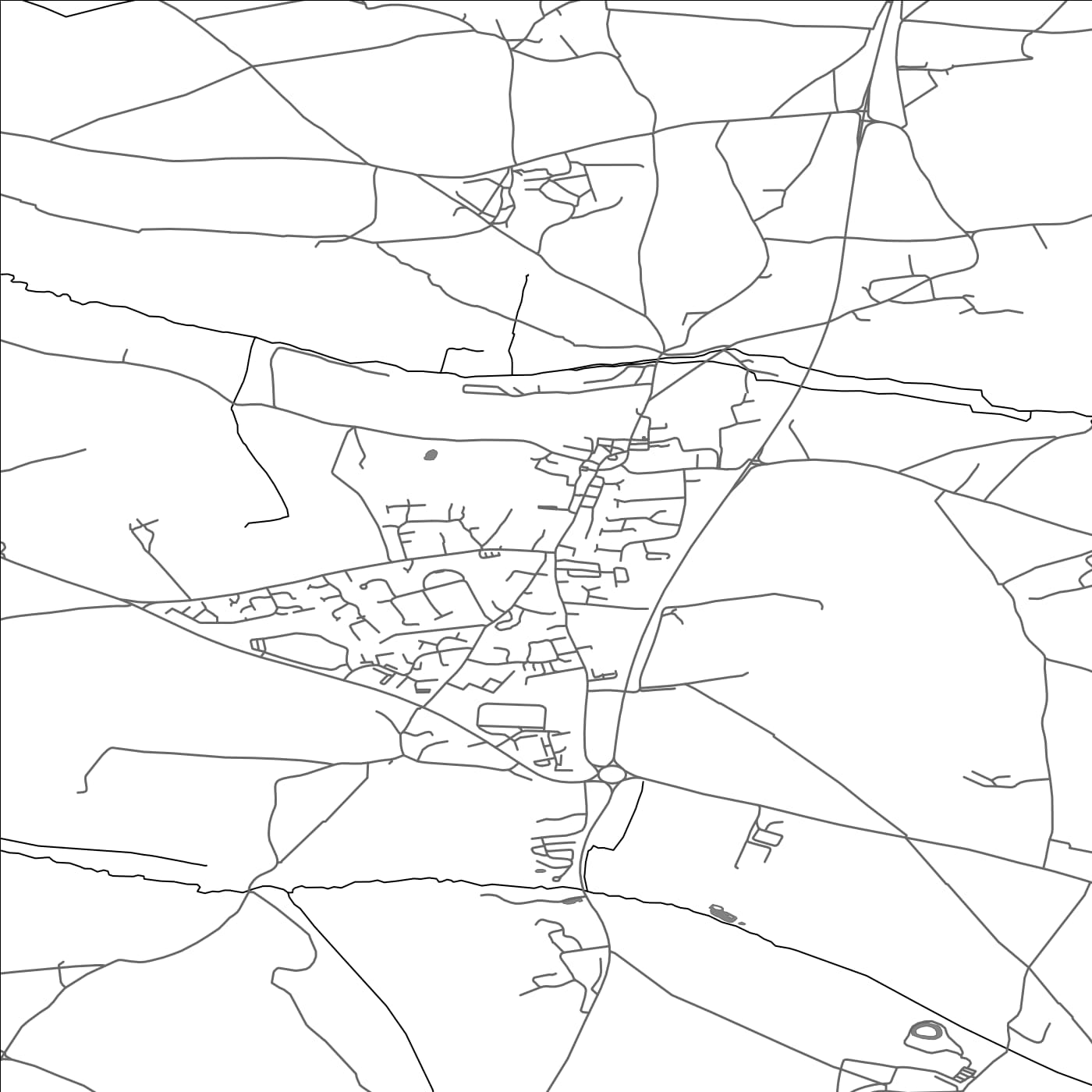 ROAD MAP OF ST COLUMB MAJOR, UNITED KINGDOM BY MAPBAKES