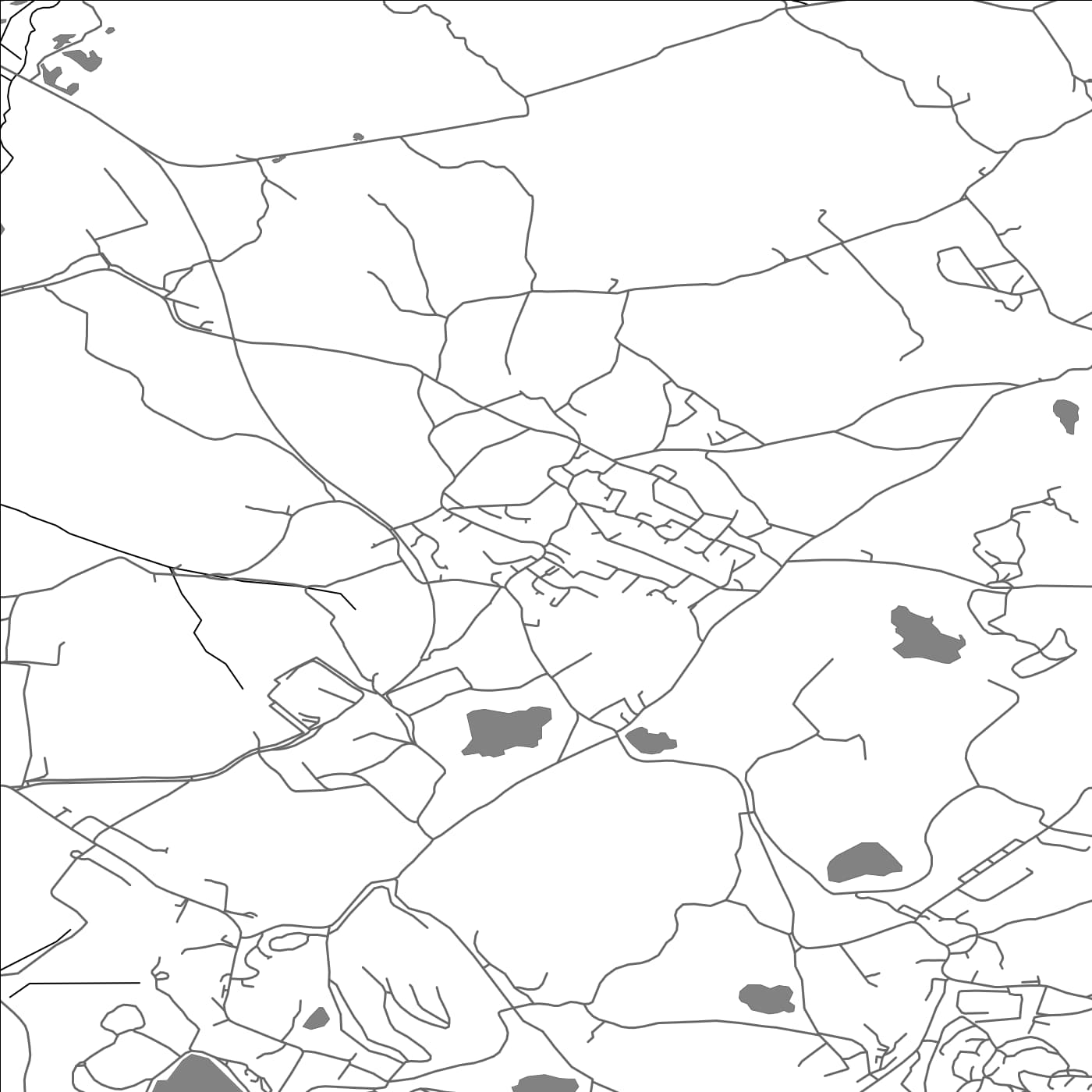 ROAD MAP OF ST DENNIS, UNITED KINGDOM BY MAPBAKES