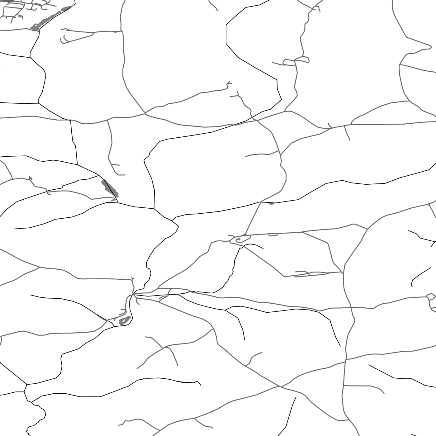 ROAD MAP OF ST EWE, UNITED KINGDOM BY MAPBAKES