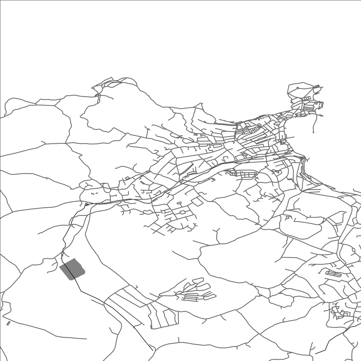 ROAD MAP OF ST IVES, UNITED KINGDOM BY MAPBAKES