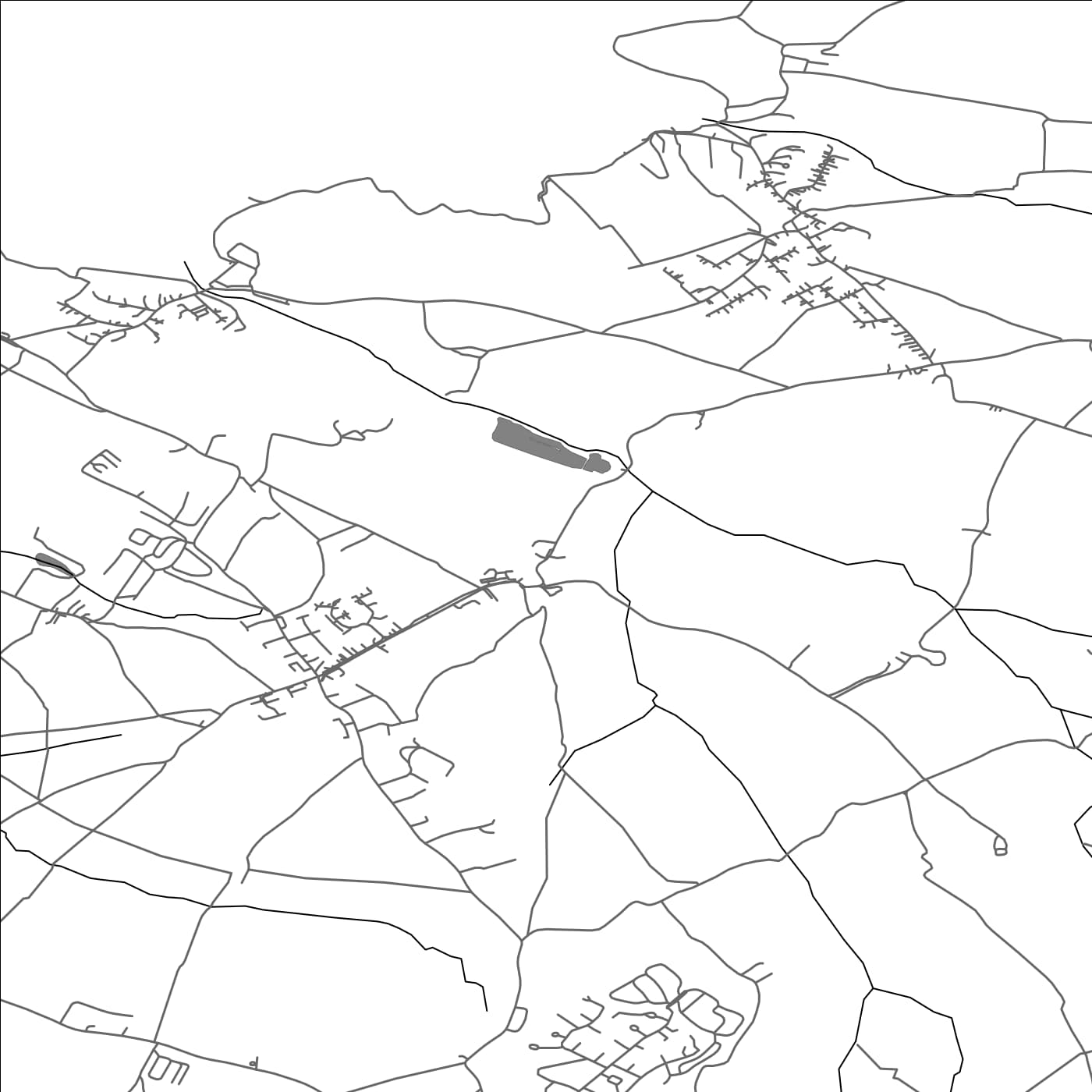 ROAD MAP OF ST MERRYN, UNITED KINGDOM BY MAPBAKES