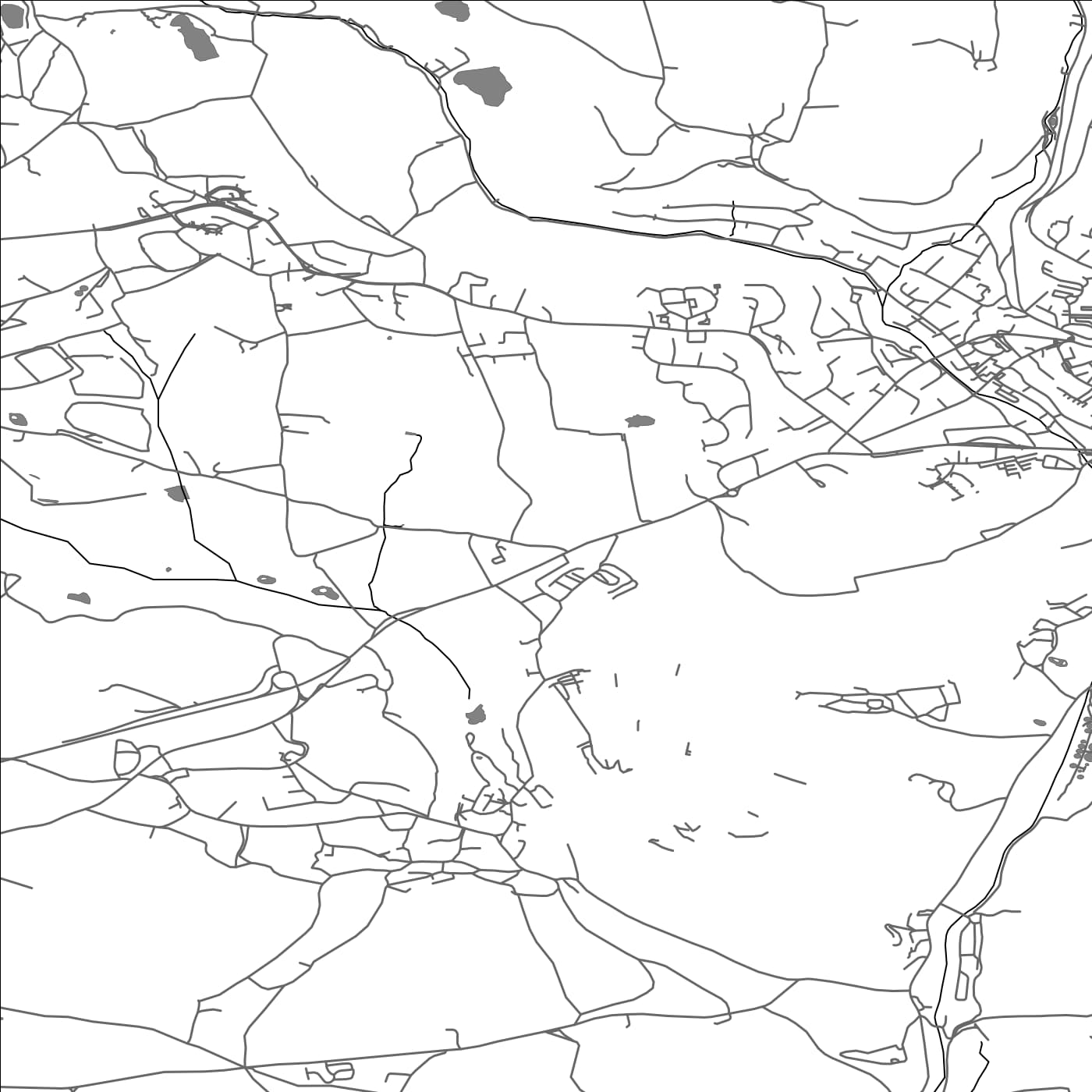 ROAD MAP OF ST MEWAN, UNITED KINGDOM BY MAPBAKES