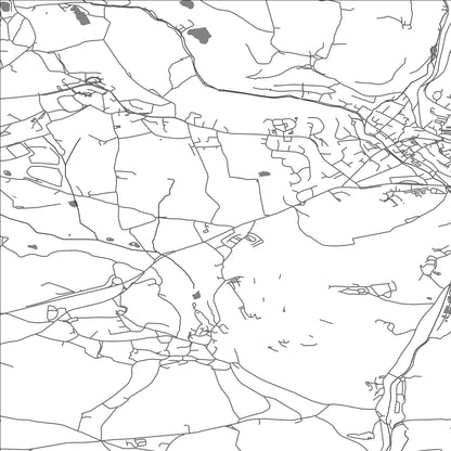 ROAD MAP OF ST MEWAN, UNITED KINGDOM BY MAPBAKES