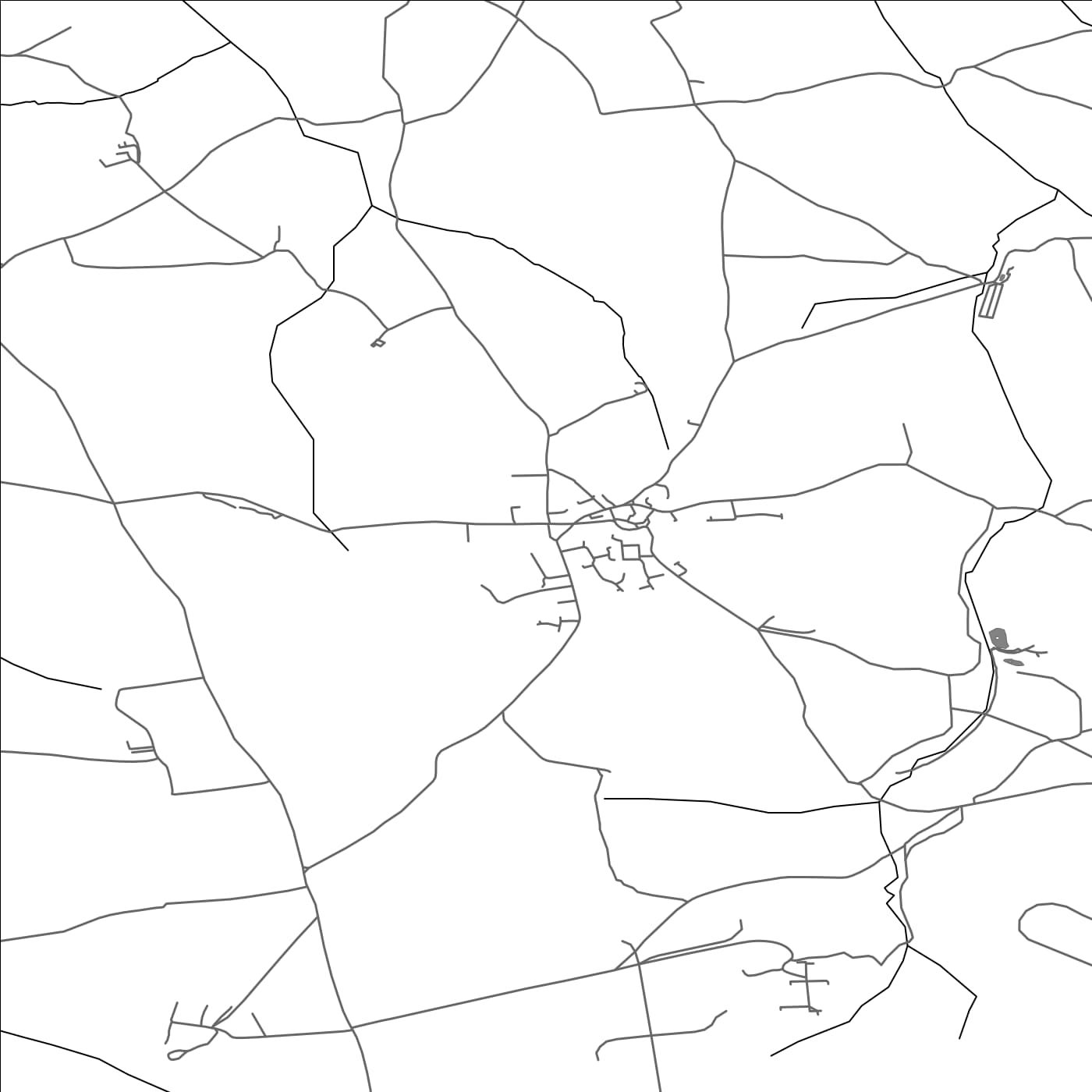 ROAD MAP OF ST NEWLYN EAST, UNITED KINGDOM BY MAPBAKES