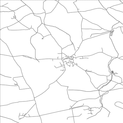 ROAD MAP OF ST NEWLYN EAST, UNITED KINGDOM BY MAPBAKES