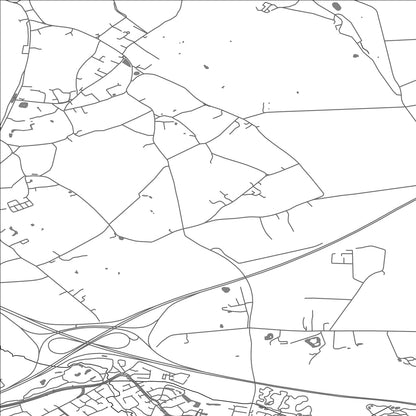 ROAD MAP OF ST NICHOLAS HURST, UNITED KINGDOM BY MAPBAKES