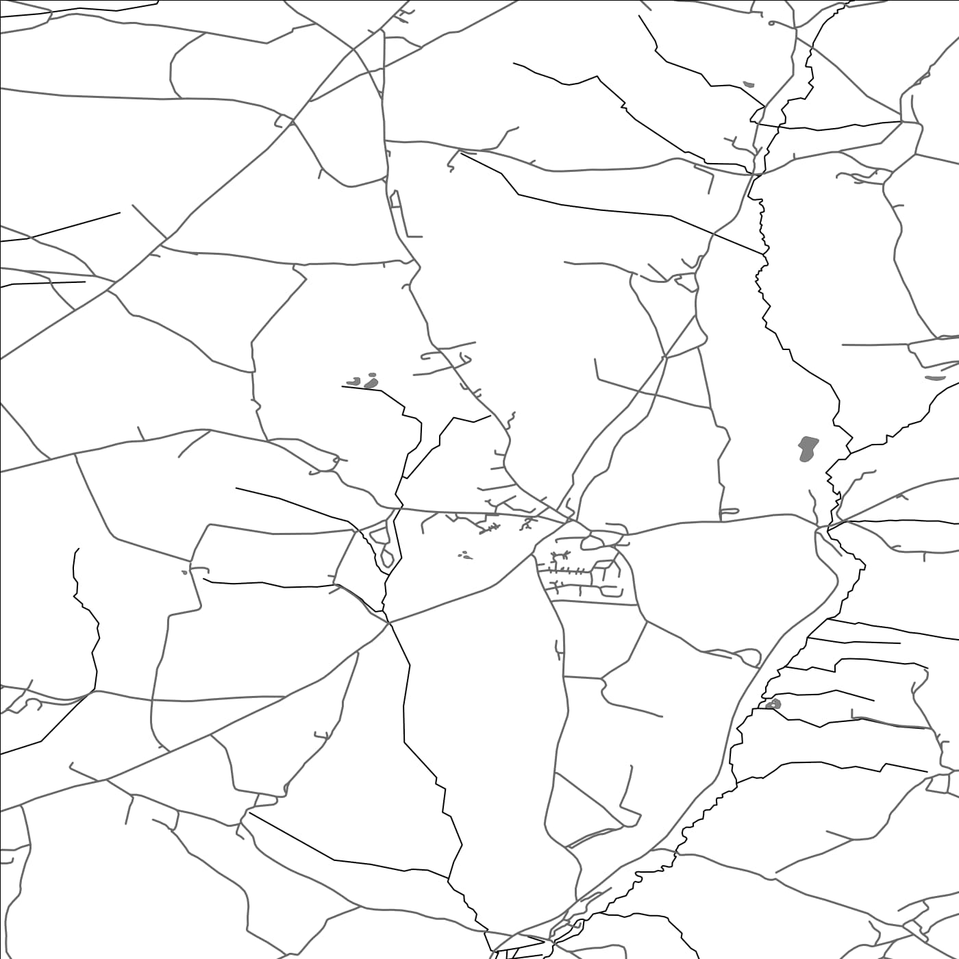 ROAD MAP OF ST TEATH, UNITED KINGDOM BY MAPBAKES