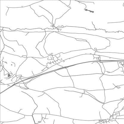 ROAD MAP OF ST THOMAS THE APOSTLE RURAL, UNITED KINGDOM BY MAPBAKES