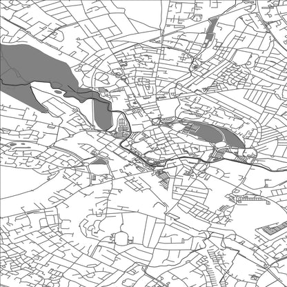 ROAD MAP OF STAFFORD, UNITED KINGDOM BY MAPBAKES