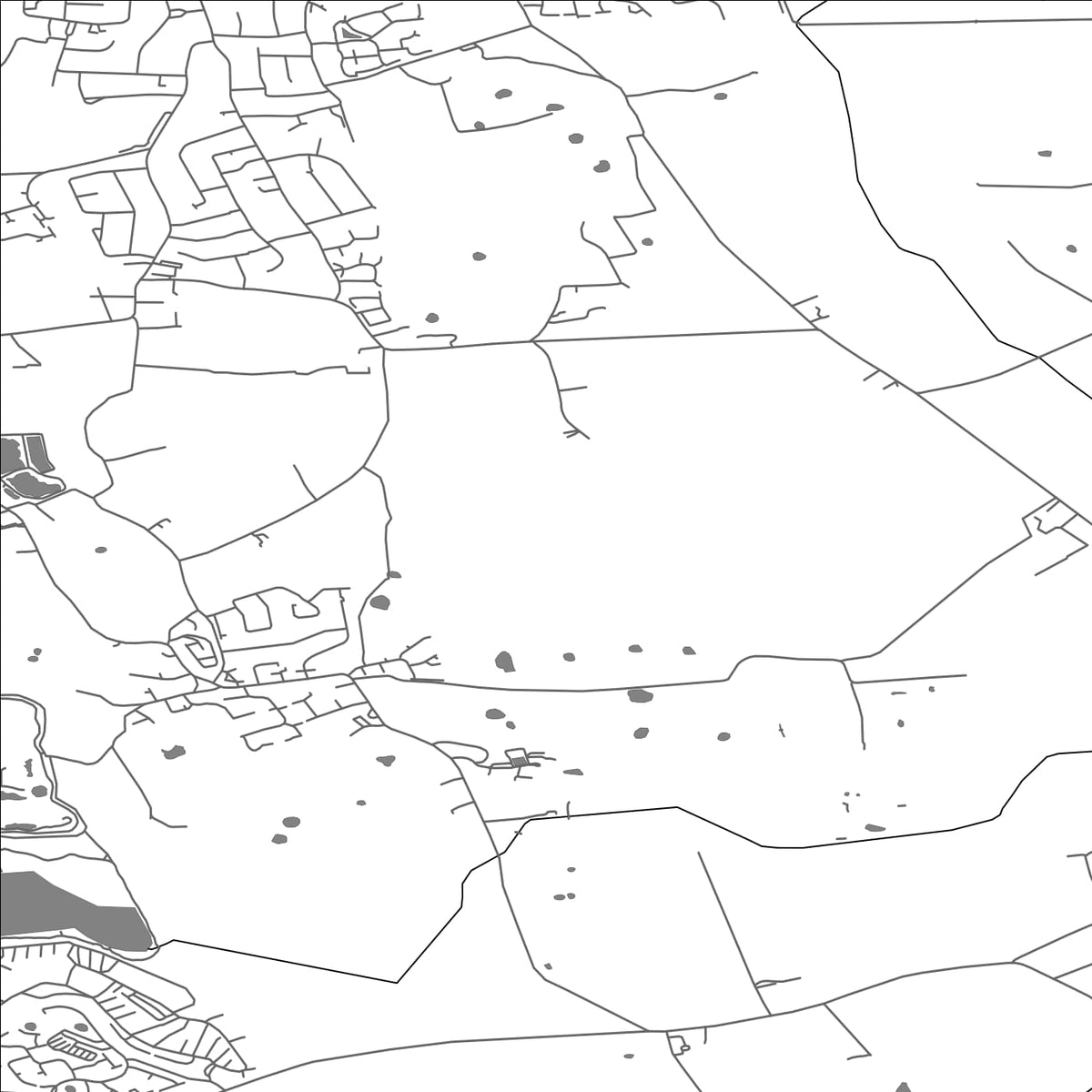 ROAD MAP OF STAINING, UNITED KINGDOM BY MAPBAKES