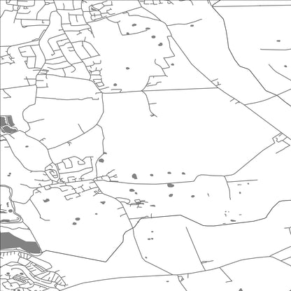ROAD MAP OF STAINING, UNITED KINGDOM BY MAPBAKES