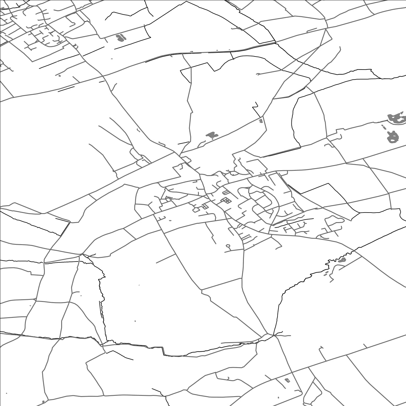 ROAD MAP OF STALBRIDGE, UNITED KINGDOM BY MAPBAKES