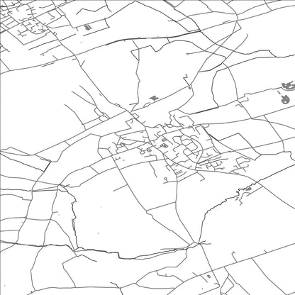 ROAD MAP OF STALBRIDGE, UNITED KINGDOM BY MAPBAKES