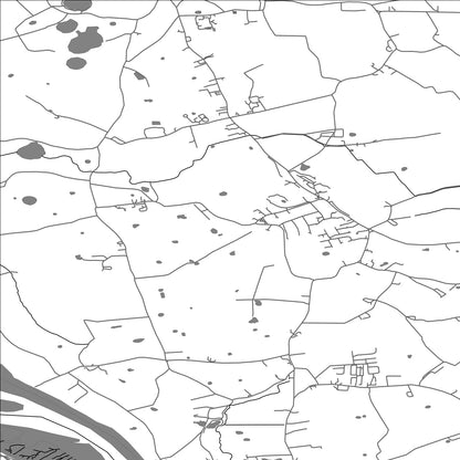 ROAD MAP OF STALMINE-WITH-STAYNALL, UNITED KINGDOM BY MAPBAKES