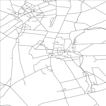 ROAD MAP OF STEEPLE MORDEN, UNITED KINGDOM BY MAPBAKES