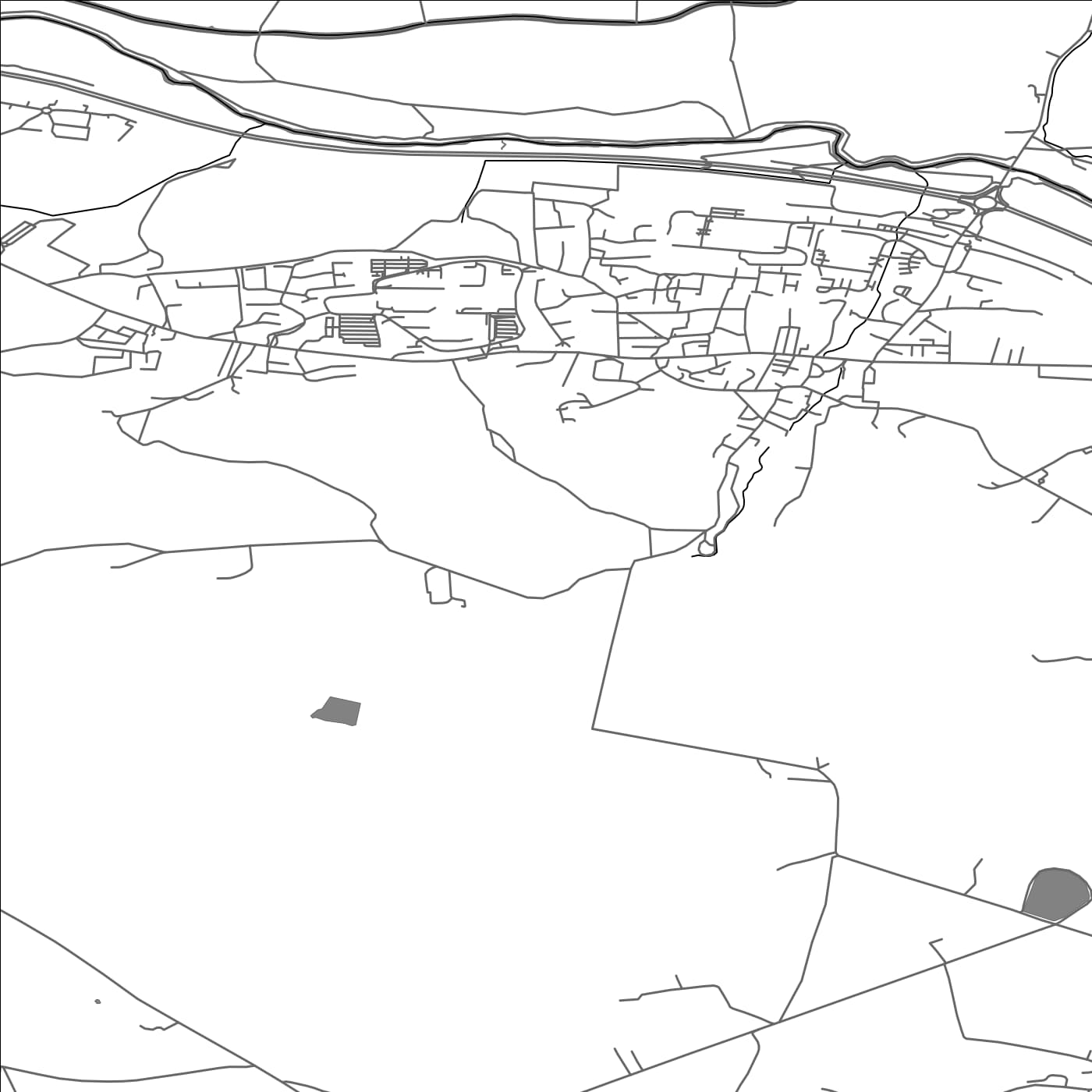 ROAD MAP OF STEETON WITH EASTBURN, UNITED KINGDOM BY MAPBAKES