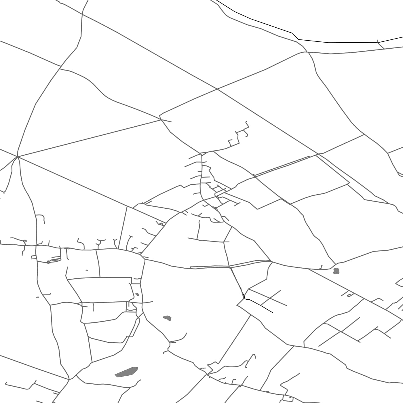 ROAD MAP OF STETCHWORTH, UNITED KINGDOM BY MAPBAKES