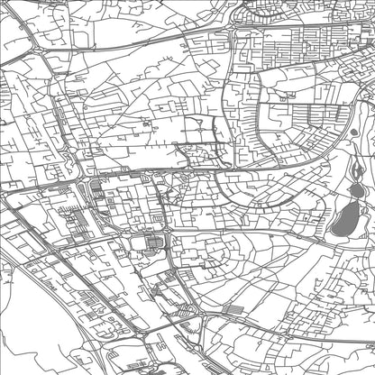 ROAD MAP OF STEVENAGE, UNITED KINGDOM BY MAPBAKES