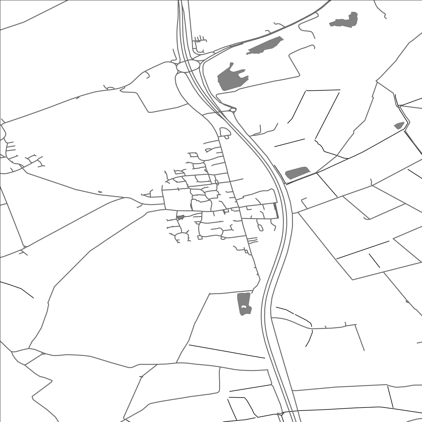 ROAD MAP OF STILTON, UNITED KINGDOM BY MAPBAKES