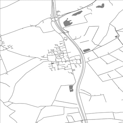 ROAD MAP OF STILTON, UNITED KINGDOM BY MAPBAKES