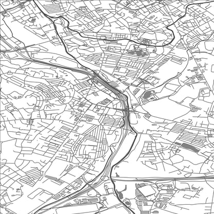 ROAD MAP OF STOKE-ON-TRENT, UNITED KINGDOM BY MAPBAKES