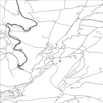 ROAD MAP OF STOKE CANON, UNITED KINGDOM BY MAPBAKES