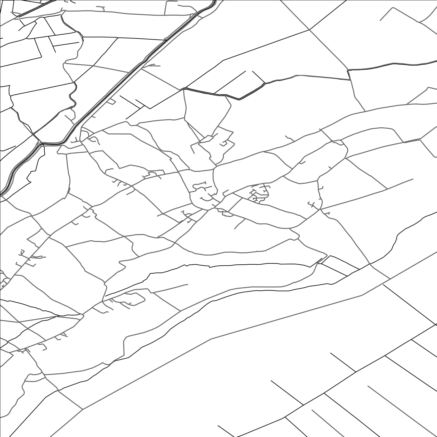 ROAD MAP OF STOKE ST GREGORY, UNITED KINGDOM BY MAPBAKES