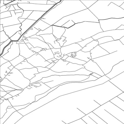 ROAD MAP OF STOKE ST GREGORY, UNITED KINGDOM BY MAPBAKES