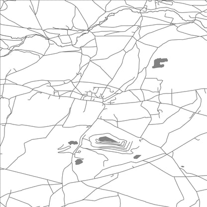 ROAD MAP OF STOKE ST MICHAEL, UNITED KINGDOM BY MAPBAKES