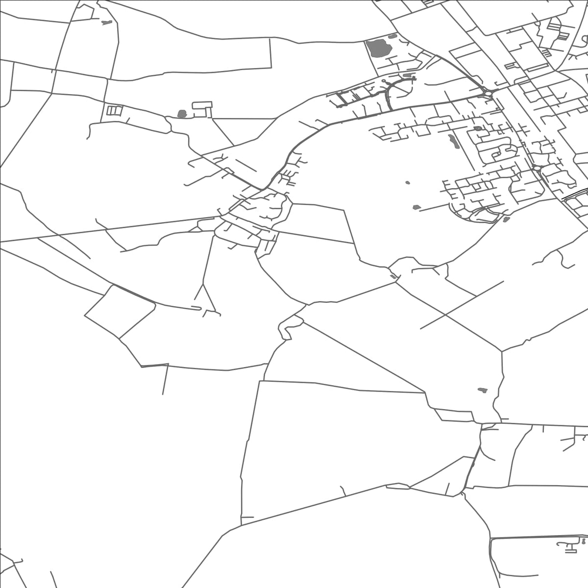 ROAD MAP OF STONDON, UNITED KINGDOM BY MAPBAKES