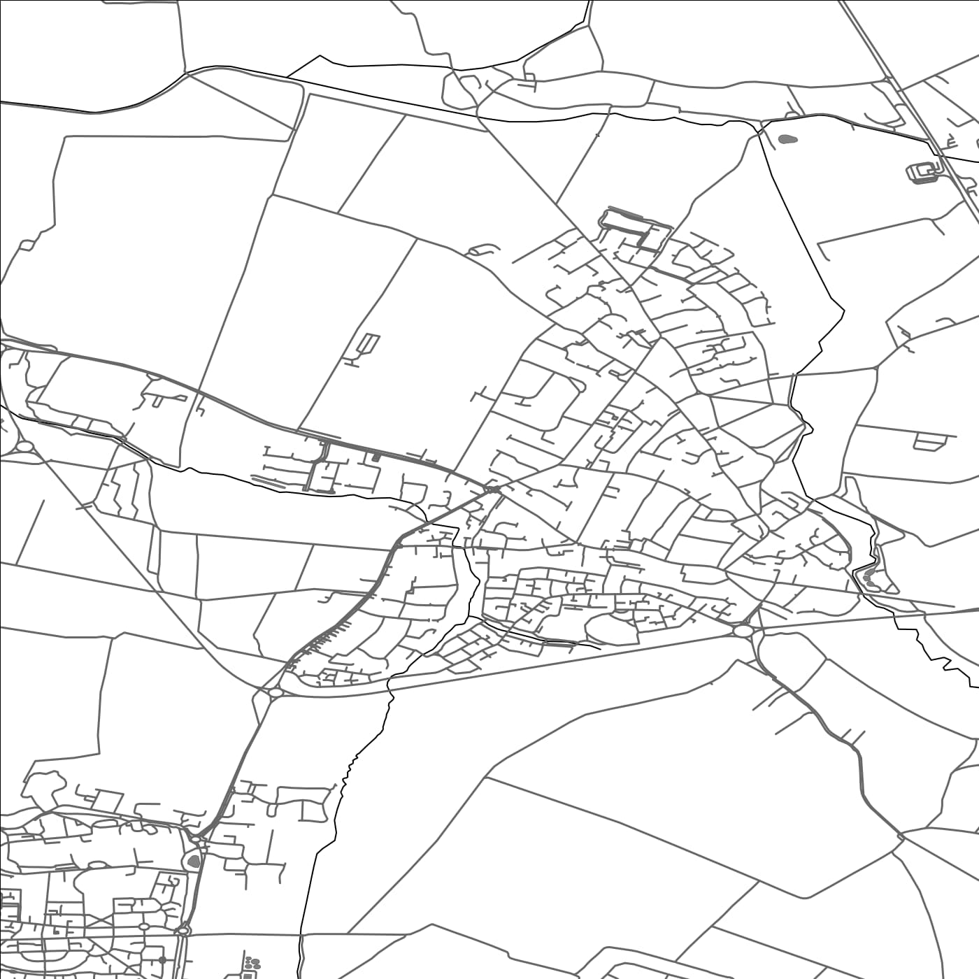 ROAD MAP OF STOTFOLD, UNITED KINGDOM BY MAPBAKES