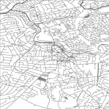 ROAD MAP OF STOURBRIDGE, UNITED KINGDOM BY MAPBAKES