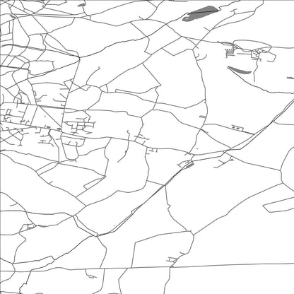 ROAD MAP OF STRATFIELD MORTIMER, UNITED KINGDOM BY MAPBAKES