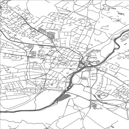 ROAD MAP OF STRATFORD-UPON-AVON, UNITED KINGDOM BY MAPBAKES