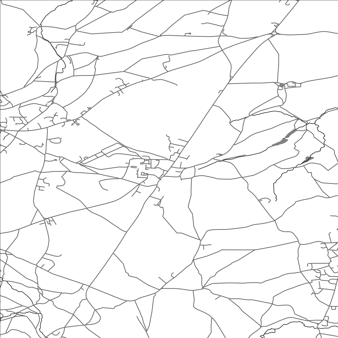 ROAD MAP OF STRATTON ON THE FOSSE, UNITED KINGDOM BY MAPBAKES