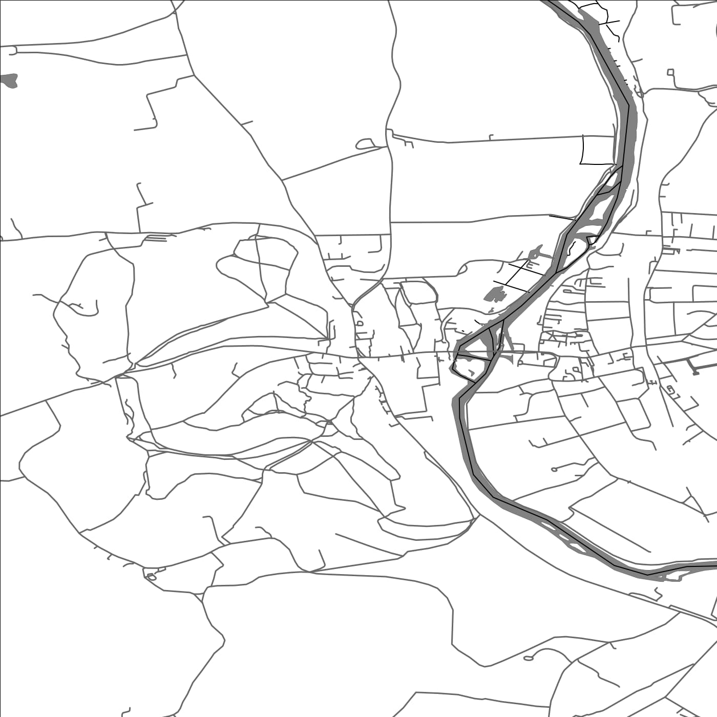 ROAD MAP OF STREATLEY, UNITED KINGDOM BY MAPBAKES