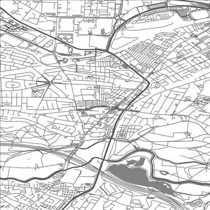 ROAD MAP OF STRETFORD, UNITED KINGDOM BY MAPBAKES