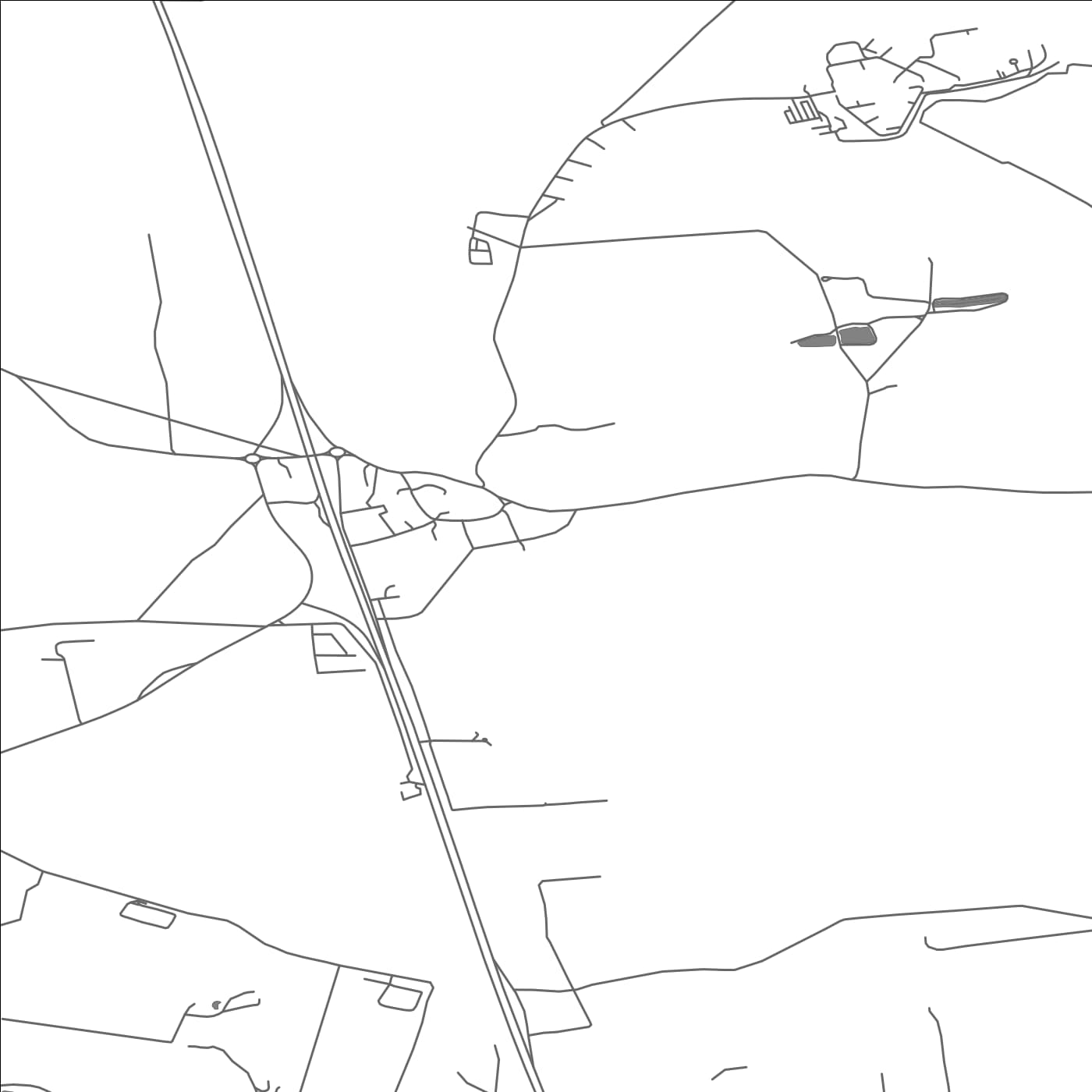 ROAD MAP OF STRETTON, UNITED KINGDOM BY MAPBAKES