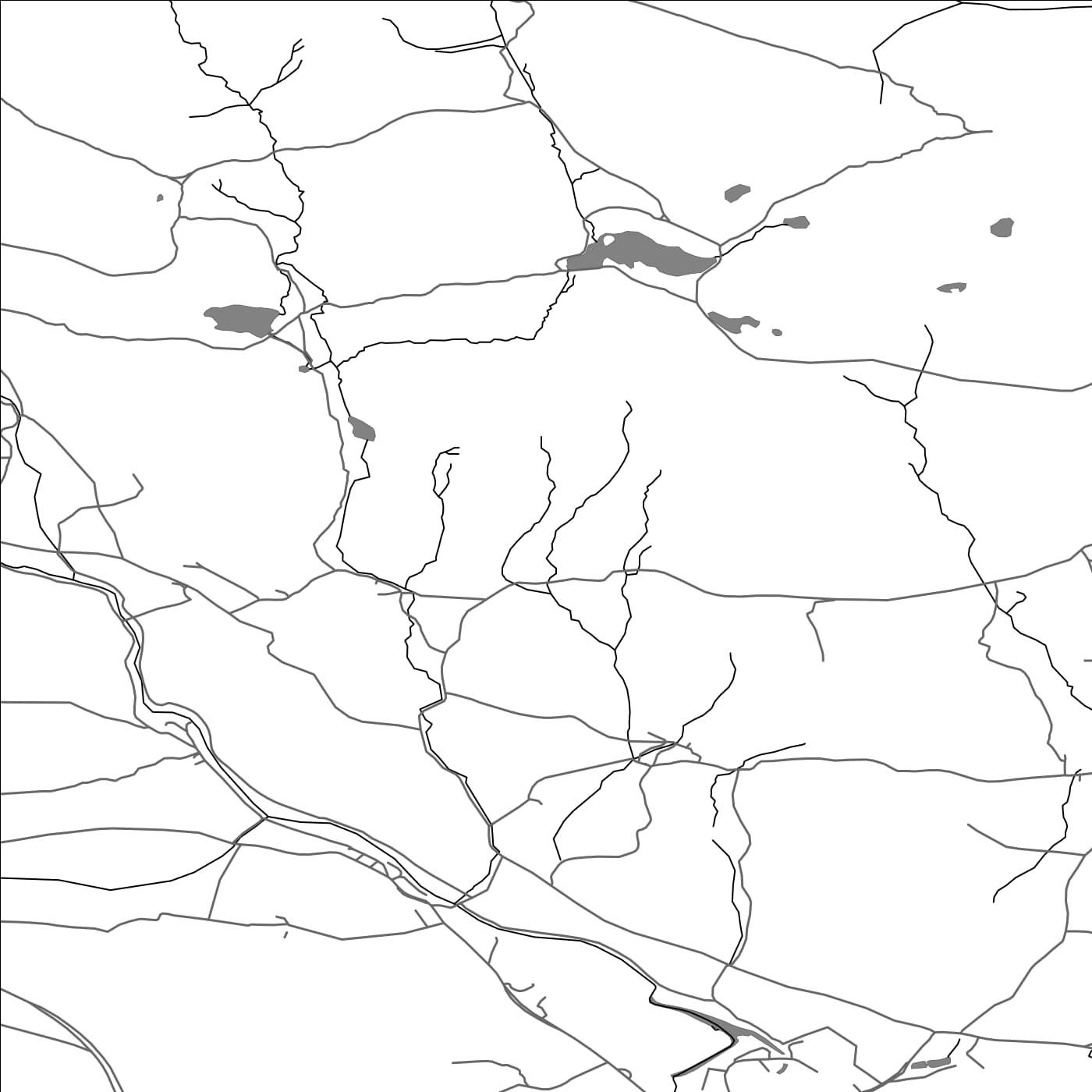 ROAD MAP OF STRICKLAND ROGER, UNITED KINGDOM BY MAPBAKES