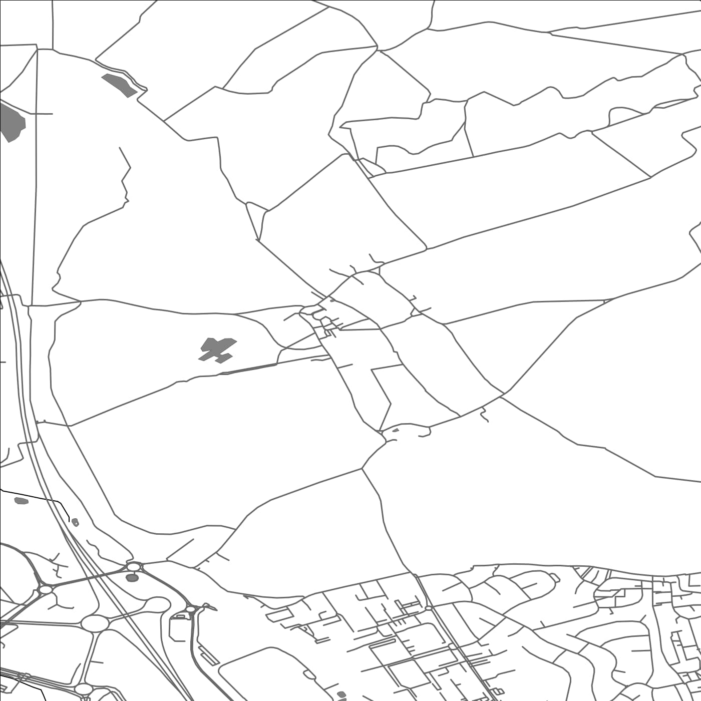 ROAD MAP OF SUNDON, UNITED KINGDOM BY MAPBAKES