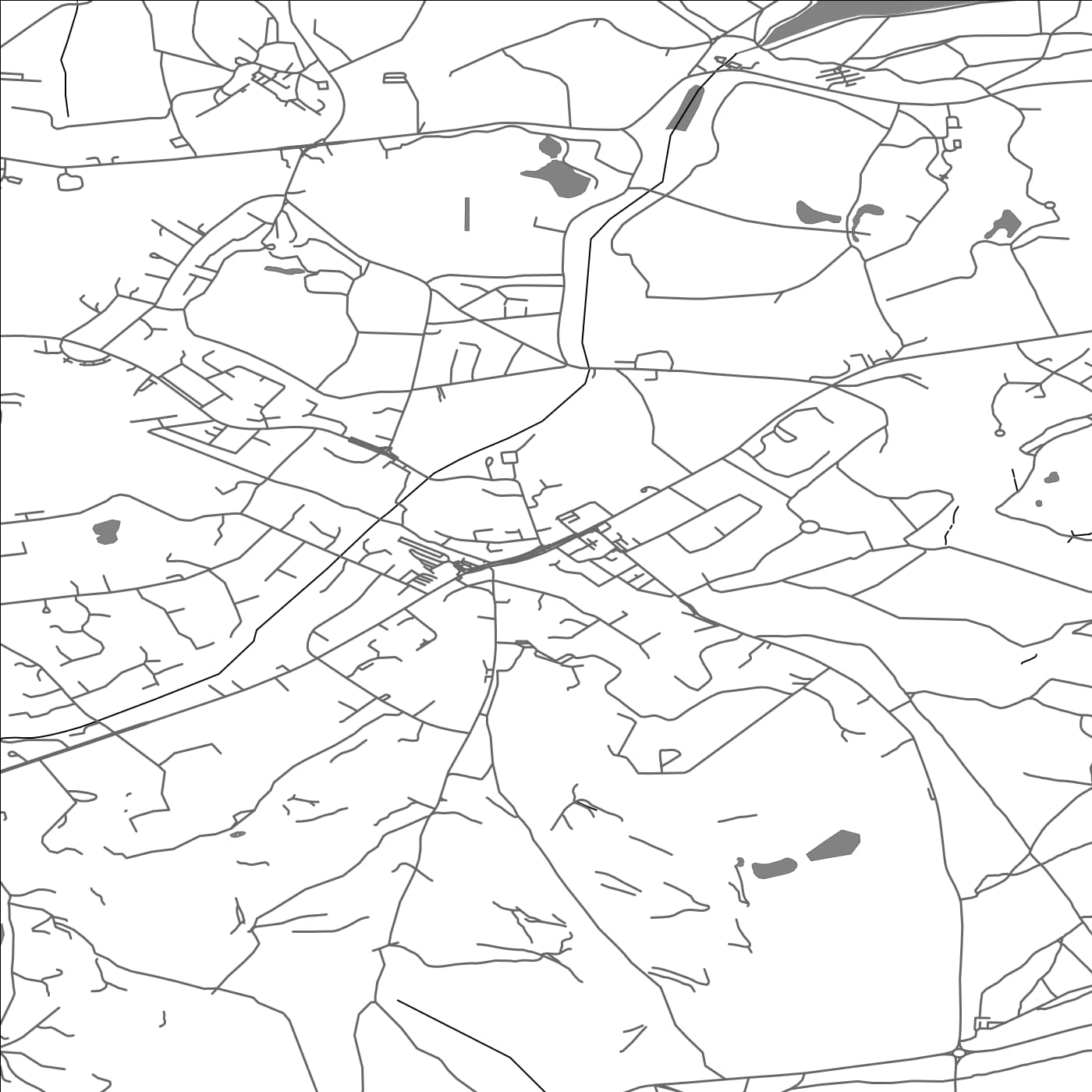 ROAD MAP OF SUNNINGDALE, UNITED KINGDOM BY MAPBAKES