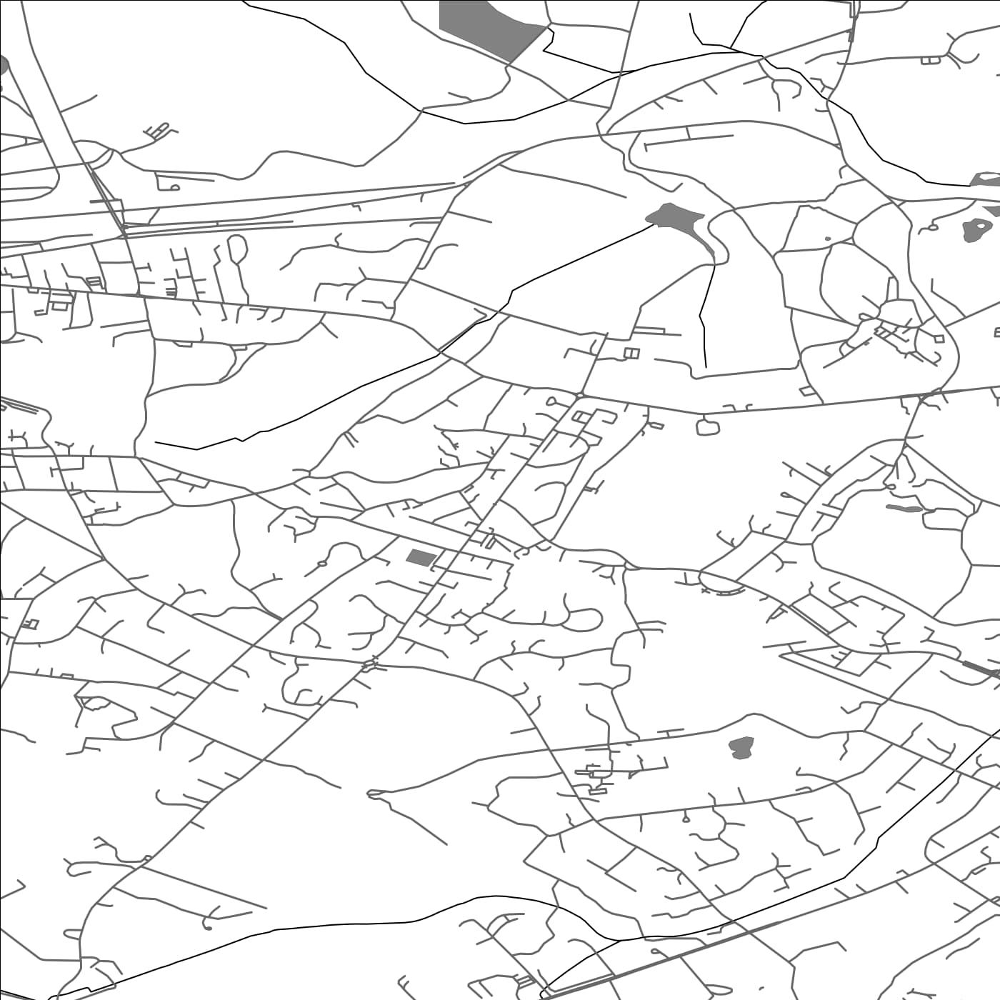 ROAD MAP OF SUNNINGHILL AND ASCOT, UNITED KINGDOM BY MAPBAKES