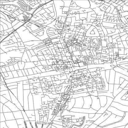 ROAD MAP OF SUTTON, UNITED KINGDOM BY MAPBAKES